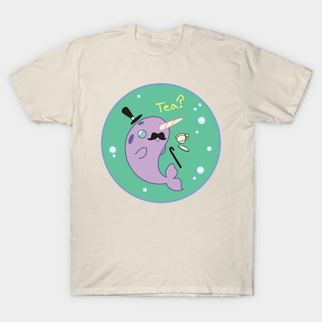 Gentleman Narwhal T-Shirt by Red_Bean_Art